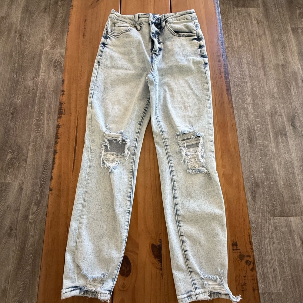 Willow & Root Distressed Denim Jeans
